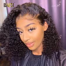 Comb conditioner through your hair while washing, towel dry and style it with your fingers to. Baisi Curly Lace Front Wigs Human Hair Wigs With Baby Hair Curly Bob Wigs 360 Lace Frontal Wig T Part Wig For Women Human Hair Lace Wigs Aliexpress