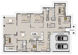House Plans 270 5 M2 4 Bed House Plan 4 Bedroom Modern 4 Bed House Plan With Home Cinema Family Home Plans Newhome Family House Plans Affordable House Plans Home Design Floor Plans