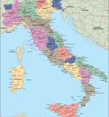 Topographic map of italy (i.redd.it). Map Of Italy With Towns Cities Detailed Primary Areas Vacationer Northern