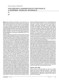 Maybe you would like to learn more about one of these? Pdf Organizarea Administrativ Teritoriala A Romaniei Modelul Interbelic Radu Sageata Academia Edu