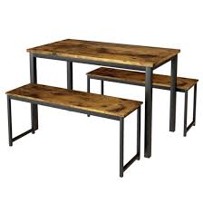 Tables chairs modern dining room set with bench rectangular. China Modern Dining Room Table Set With Two Benches Kitchen Furnitures China Wood Table Wood Chair
