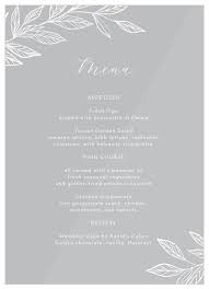 Whether your menu is simple or elaborate, have lots of fun with it. Wedding Menus Design Your Menu Instantly Online Basic Invite