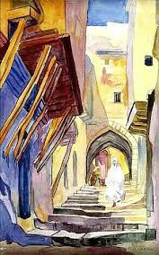 Peinture D Algerie Peintre Francais Rene Hanin 1873 1943 Aquarelle Titre Rue Kleber Casbah D Alger Casbah Alger Peinture Peinture Dessin