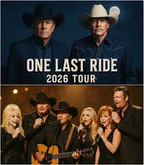 Country - Country legends Dolly Parton, George Strait, Alan Jackson, Carrie  Underwood, Reba McEntire, and Blake Shelton have announced the 2026 tour “ONE  LAST RIDE.” This soul-stirring revival promises to breathe new