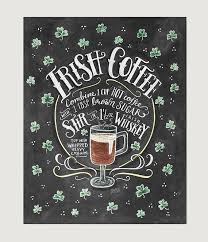 Irish Coffee Recipe Recipe Print Irish Coffee Art Recipe Etsy Irish Coffee Coffee Print Coffee Gifts