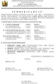 Tes tulis calon pengurus osis draft. Album Osis Smp 1 Wonopringgo