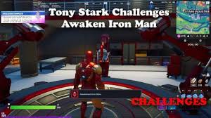How to unlock iron man's suit up emote in fortnite chapter 2 season 4. Fortnite Tony Stark Awakening Challenges Unlock Iron Man