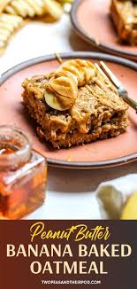 Melt the butter and drizzle 1 ½ tablespoons onto the oat mixture and stir to combine, setting remaining butter aside. Peanut Butter Banana Baked Oatmeal Banana Baked Oatmeal Homemade Oatmeal Peanut Butter Banana