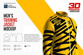 3d Men S Training Jacket Mockup Sponsored Adobe Photoshop Mockup File In 2020 Mens Training Jackets Photoshop Mockup