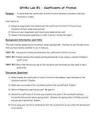 The force of friction acting on the box is 100 n to the left. Friction Lab Mrsirwinhamilton