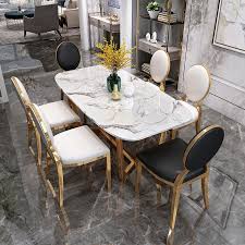 ··· cafeteria dining table and chairs sets , restaurant table and bench color more than 300 colors 1,278 dining table marble bench products are offered for sale by suppliers on alibaba.com. Rectangle Gold Designs White Marble Dining Table And 6 Chairs China Dinner Table Modern Style Table Made In China Com
