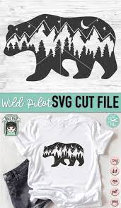 Free Free 268 Mountain Range Bear Svg SVG PNG EPS DXF File