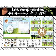 Des feuilles blanches puis, nous avons fait des poils à ces animaux. Les Empreintes Des Animaux De La Foret