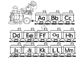 A b c d e f g h i j k l m n o p q r s t u v w x y z. Alphabet Train Esl Worksheet By 3mmm