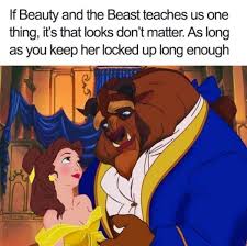 There S No Excuse When There Is Stockholm Syndrome Funny Image Viral Beauty And The Beast Stockholm Syndrome Cartoon Logic