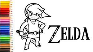 Zelda Ausmalbilder Wie Zeichnet Man Legend Of Zelda Link Zeichen Fur Kinder Zelda Malen Youtube