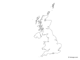 Outline Map Of The United Kingdom Free Vector Maps Map Map Vector Outline