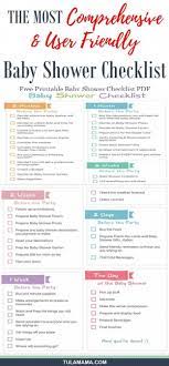 Baby Baby Shower Checklist Baby Shower Planner Baby Shower Planning Checklist
