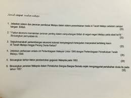 Juhaimi Majid Soalan Ujian Sejarah Penggal 1 Stpm 2017 Dan Penggal 3 Stpm 2016