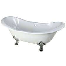 This bathtub comes with a hand painted faux copper bronze finish that is the closest thing to copper at a fraction of the cost! Cast Iron Or Acrylic Clawfoot Bathtub Faucetlist Com