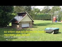 Husqvarna Automower Garage Youtube Shed Outdoor Structures Husqvarna
