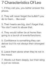 7 Characteristics Of Leo Leo Horoscope Leo Facts Leo Characteristics