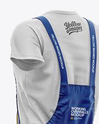 Download Melange Working Overalls Mockup In Apparel Mockups On Yellow Images Object Mockups