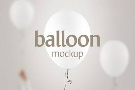 12 Cool Balloon Mockup Psd Templates Mockuptree Business Card Mock Up Balloons Logo Presentation