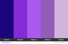 Purple Neon Colors Palette Hex Colors 1b047c 842bd7 A95aec 945cb4 D0b4dc Brand Original Color Codes Hex Colors Neon Colour Palette Purple Color Code