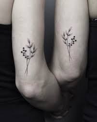 Cute matching tattoos on hand. Handpoked Matching Tattoos For Sisters Tattoogrid Net