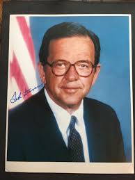 Former US Senator Alaska Ted Stevens Autograph Photo and Biography Letter  Lot