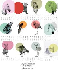 2014 Animal Calendar Calendar Design Calender Design Calendar Design Layout