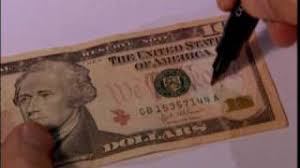 Shine the uv light on the bill to detect paper. Counterfeit Detector Black Lights Uv Lights Ultra Bright Torches From Black Lights Usa