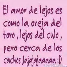 El Amor De Lejos Amor De Lejos Frases Divertidas Humor Sarcasmo Divertido