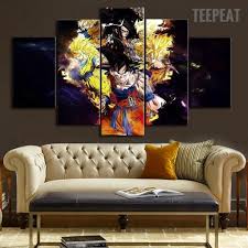 Compare prices on popular products in wall decor. Dragon Ball Z The Saiyan Saga 5 Piece Canvas Empire Prints