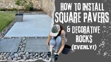 EASY Install Square Pavers, Rocks & Edging! do it TODAY! #DIY ...