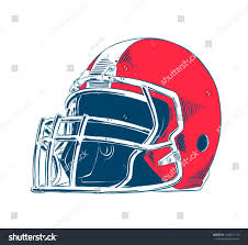 Vector Engraved Style Illustration For Posters Decoration And Print Hand Drawn Sketch Of American Footba Football Helmets American Football How To Draw Hands