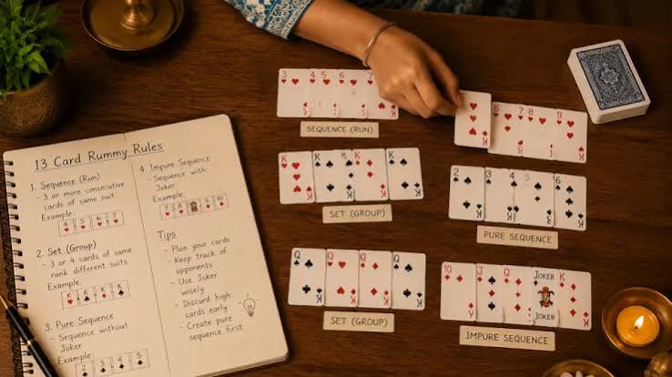 13 Card Rummy Rules: Complete Beginner Guide in India - Rummy Tips India