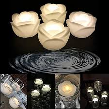 Maybe you would like to learn more about one of these? Amazon Com Ardux Led Floating Candles Rose Shape Wax Waterproof Floating Candles Tealight Night Light Flameless Candle With Battery Powered For Wedding Party Decoration Pack Of 4 Warm White Home Kitchen