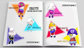 La nueva brawler cromática colette contra sandy, usando sus nuevos aspectos. Colette Skins Brawlstars