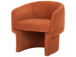 Accent chairs and chaises from the leading south florida furniture store. Nuevo Clementine Terra Cotta Black Matte Accent Chair Nuehgsc703