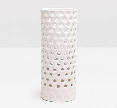 Black And White Umbrella Stand Edmonton Large Ceramic Umbrella Stand Glossy White 9 5 In D X 23 5 In H Umbrella Stand Glossy White Umbrella