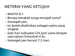 Maybe you would like to learn more about one of these? Meterai Ke Tujuh Dan Keempat Sangkakala Ppt Download