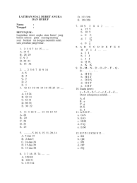 Check spelling or type a new query. Latihan Soal Deret Angka Dan Huruf