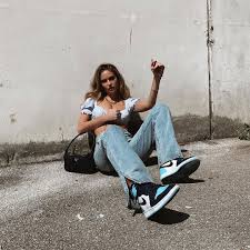 Air Jordan 1 Wmns Mens High Og Unc Patent Leather Black Obsidian Blue Chill White Basketball In 2020 Nike Air Force 1 Outfit Nike Casual Shoes Jordan Outfits Womens