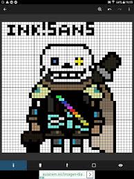 Frequent special offers and discounts up to 70% off for all products! My First Pixel Art Ink Sans Undertale Amino