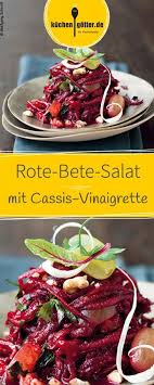 Rote Bete Salat Mit Cassis Vinaigrette Und Grunen Trauben Rezept Rote Bete Salat Rote Bete Vinaigrette