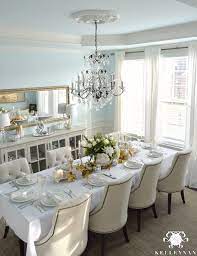 Choose a mini or small chandelier to complement a small space. Dining Room Chandeliers When Bigger Is Better Kelley Nan