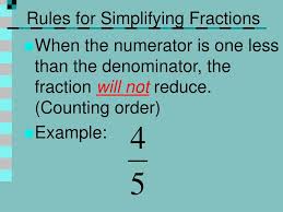 Now divide the top and the bottom by 2 to get your simplified fraction which is ½. Ppt Simplifying Fractions Powerpoint Presentation Free Download Id 1083365