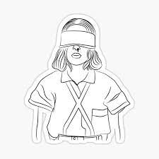 A big fan of the famous stranger things series will never miss this stranger things coloring book. Eleven Minimal Stranger Things White Sticker By Emptywearstuff Redbubble